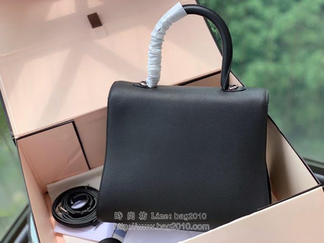 DELVAUX女包 Brillant系列手袋 進口牛皮 德爾沃女手提包 手拎包 Dv0028黑色 Delvaux女單肩包  fcs1360